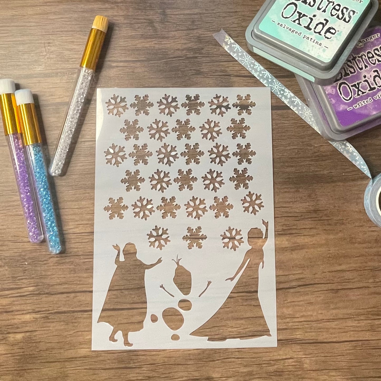 Ice Princess Tracker Stencil (A5 Sized)