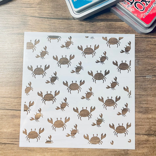 Crabbing Pattern Stencil