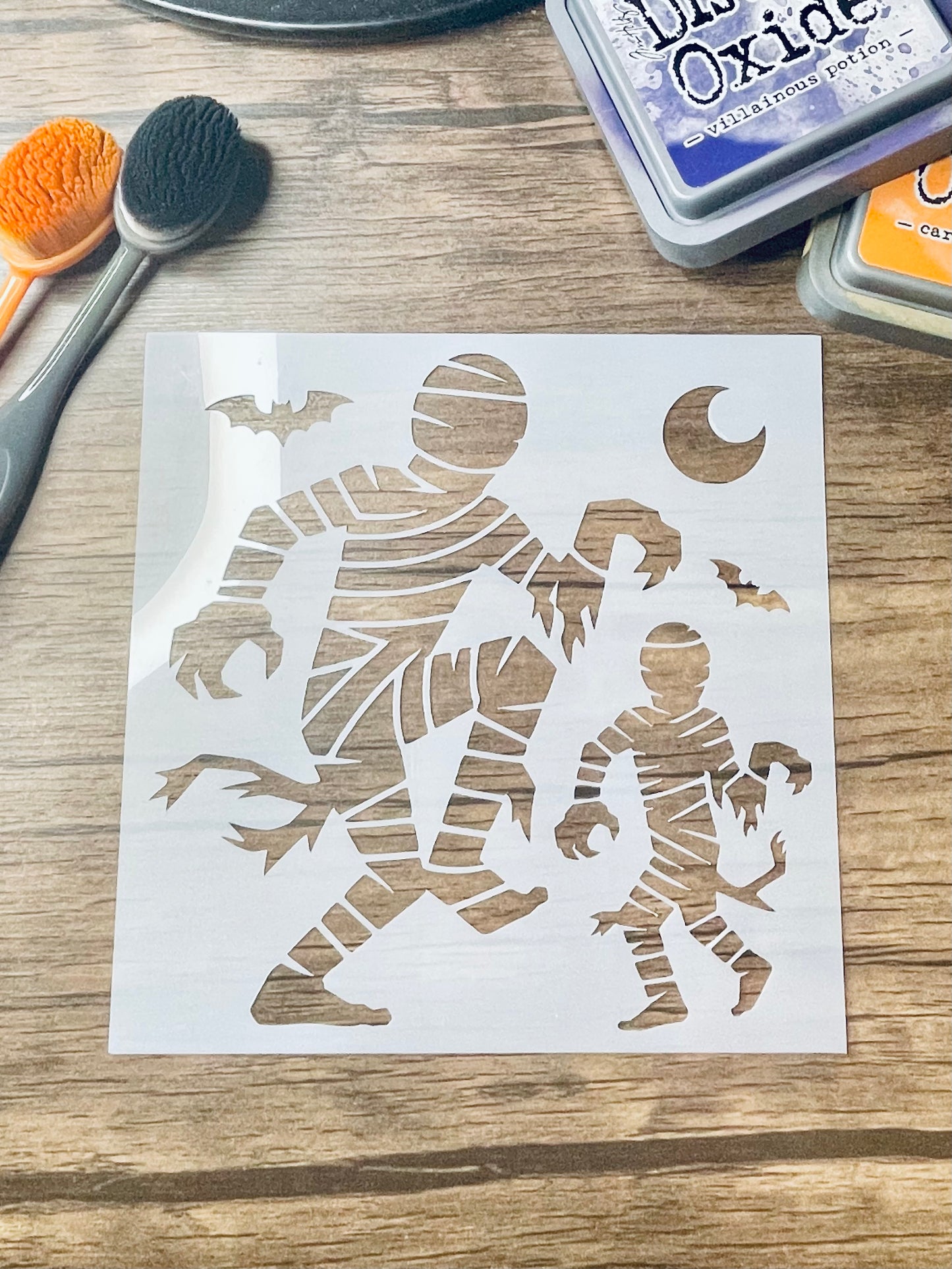 Dancing Mummies Stencil