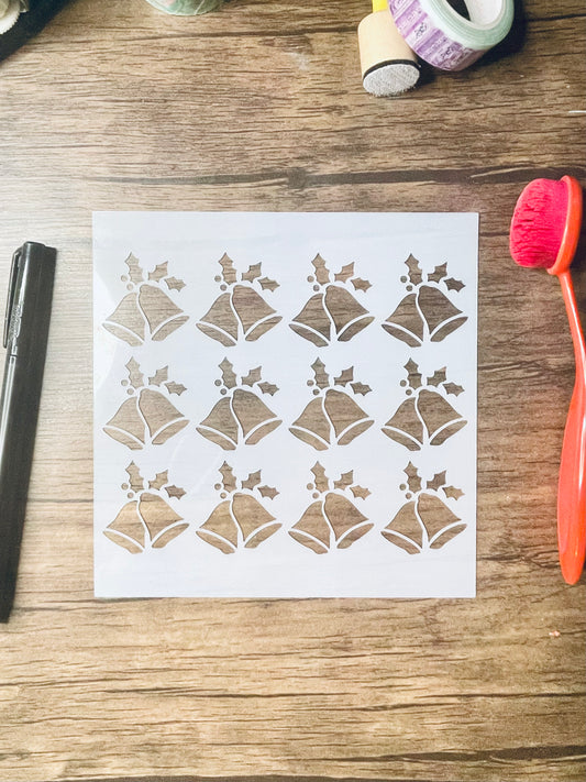 Silver Bells Pattern Stencil