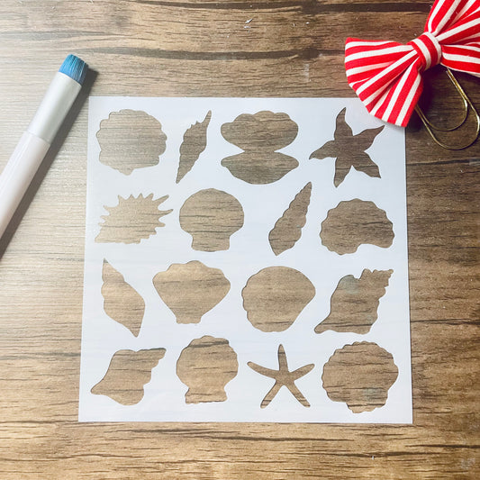 Shell Variety Stencil