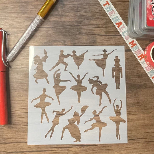 Nutcracker Dancers Stencil