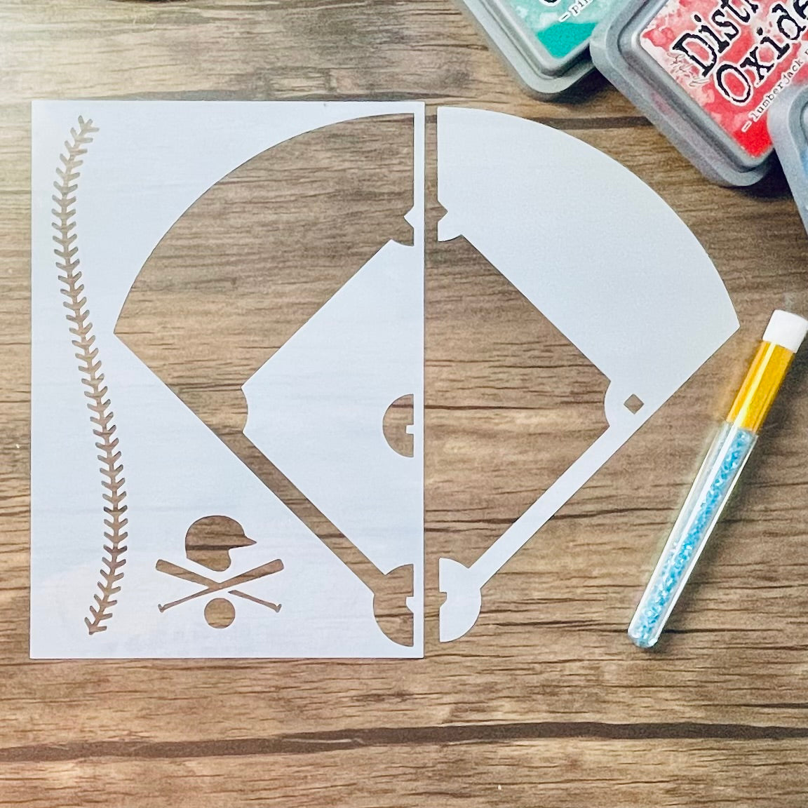 Baseball Field Layout A5 Stencil – The Order of the Planner Stencils