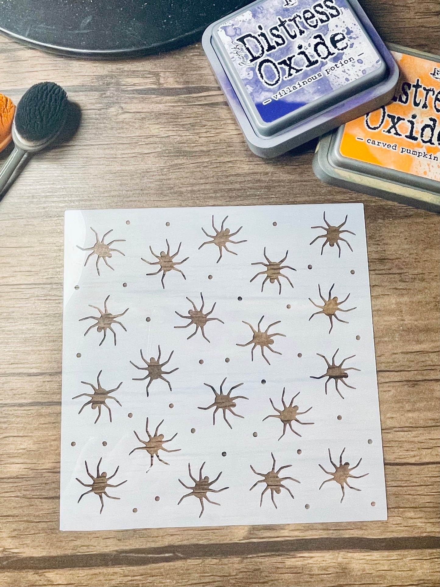 Spiders Pattern Stencil