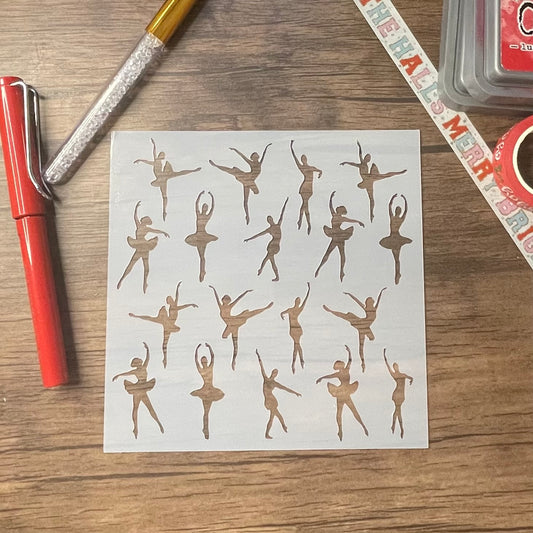 Ballerina Pattern Stencil