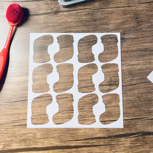 Stocking Pattern Stencil