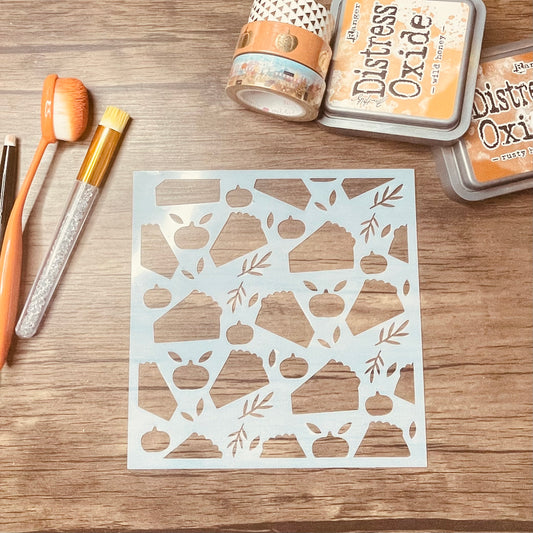 Pumpkin Pie Pattern Stencil