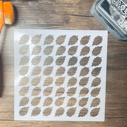 Alternating Leaf Pattern Stencil