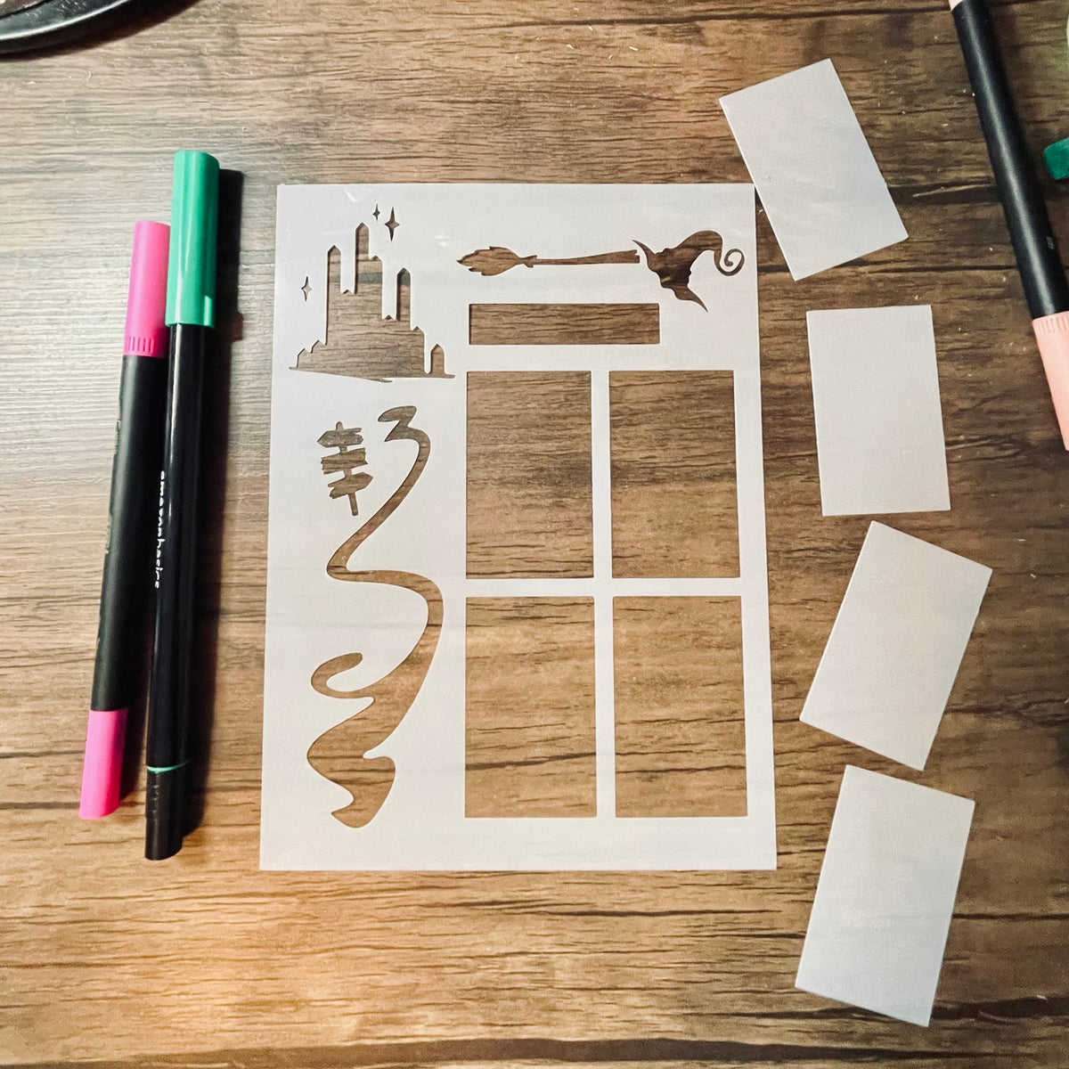 Witches Brick Road Layout Stencil