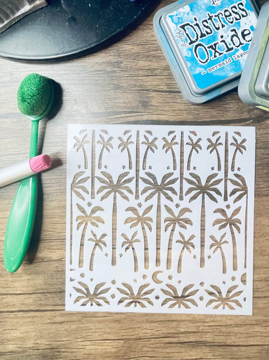 Tropical Nights Pattern Stencil