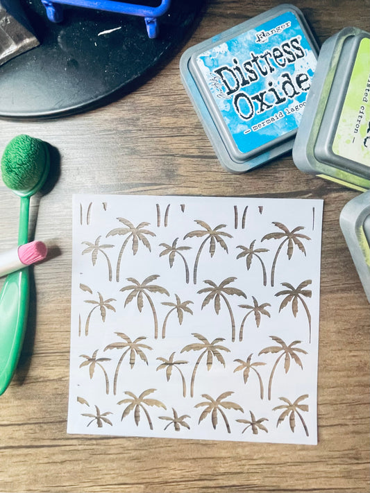 Palm Breeze Pattern Stencil