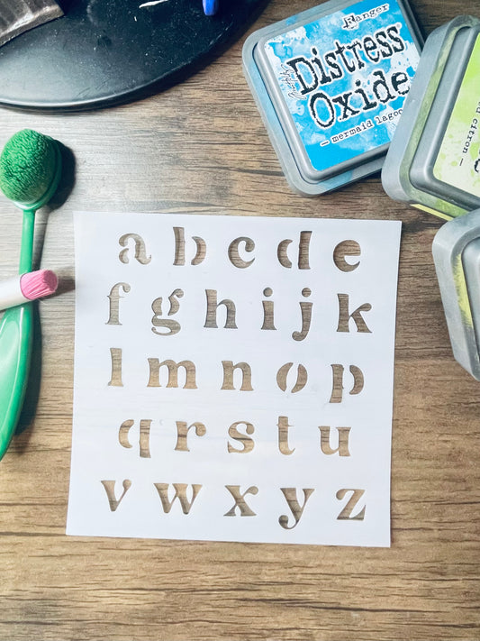 Cali Font Lower Case Stencil
