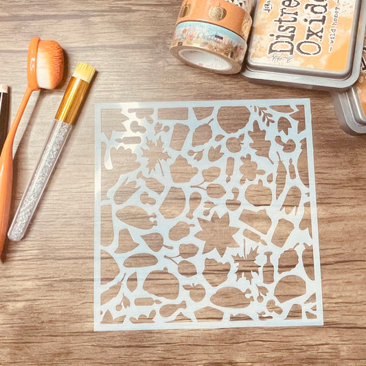 Thanksgiving Feast Pattern Stencil