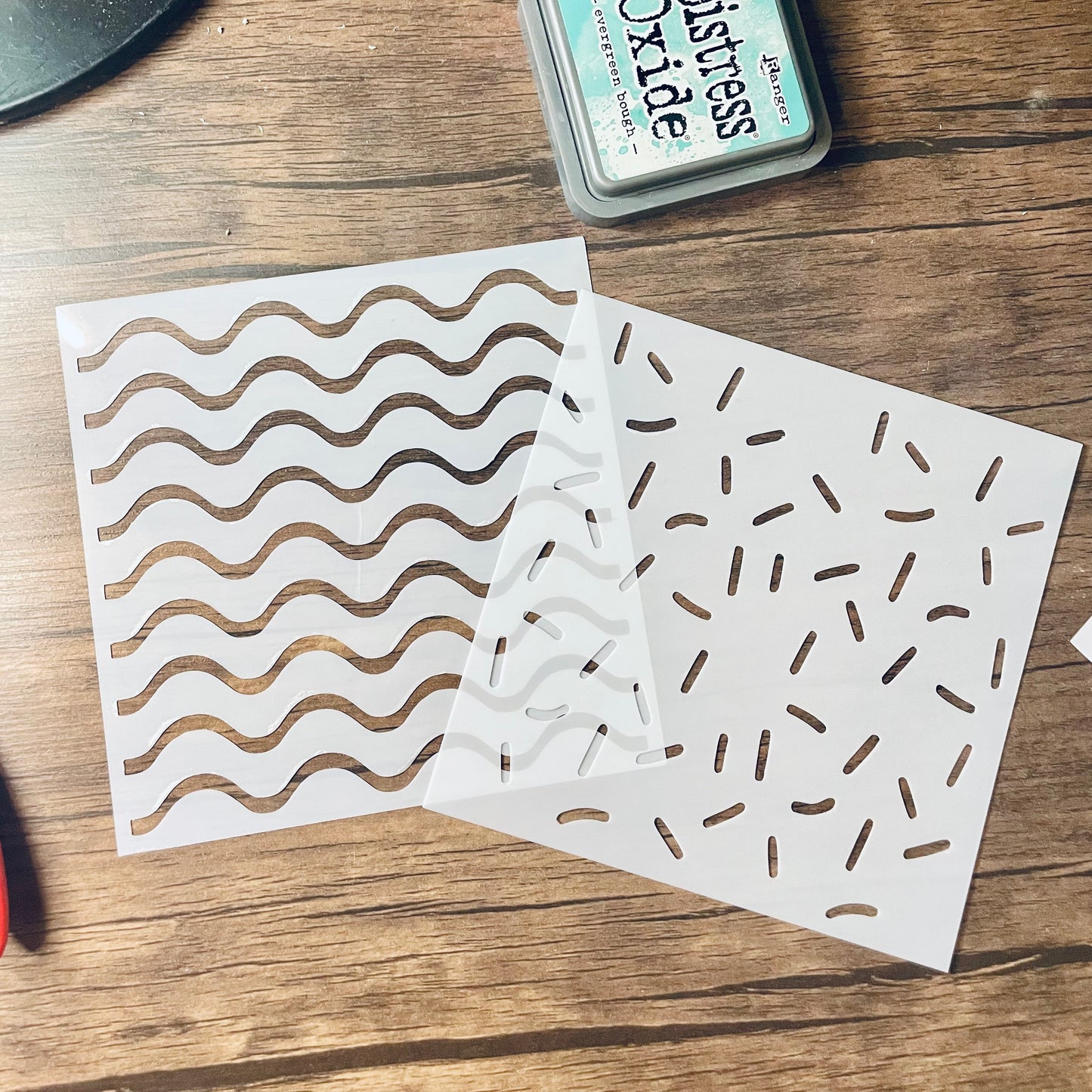 Christmas Cake Pattern Stencil (2 Pieces)