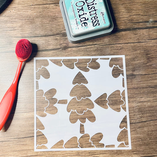 Fir Tree Plaid Stencil