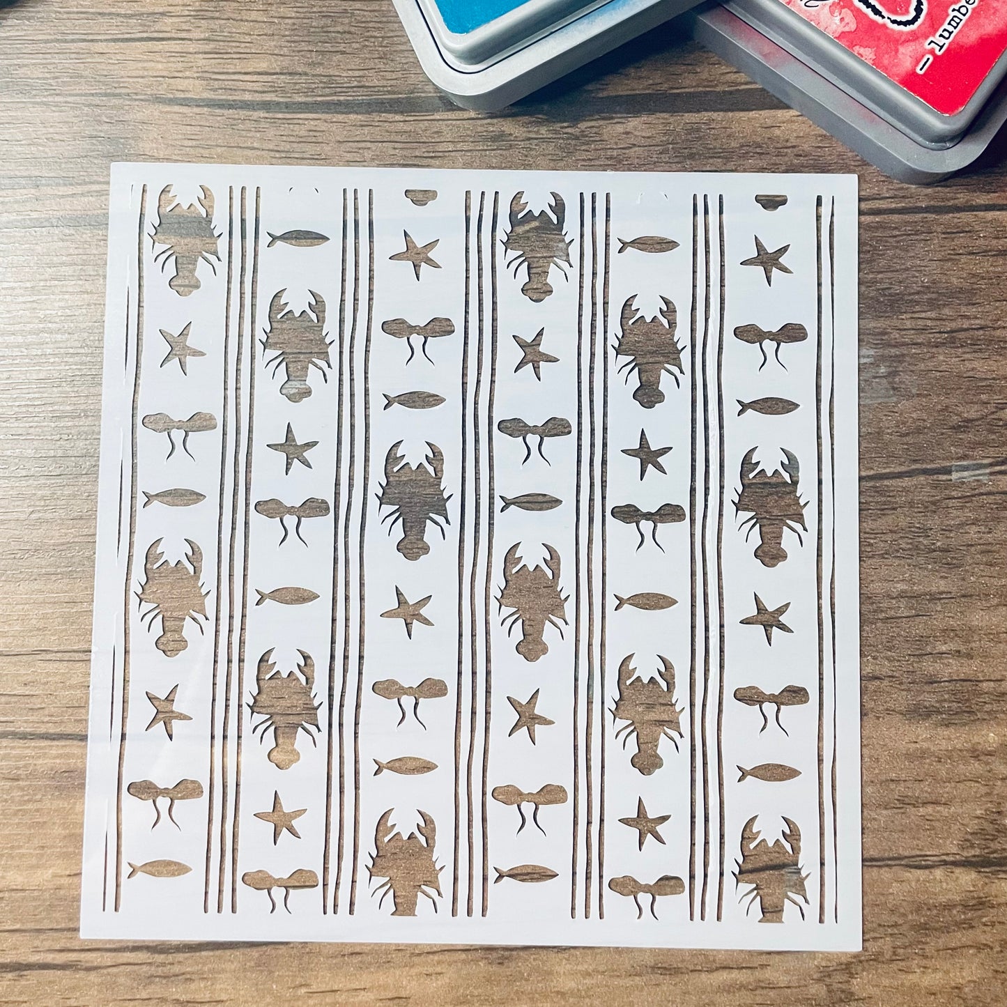 Coastal Vibes Pattern Stencil