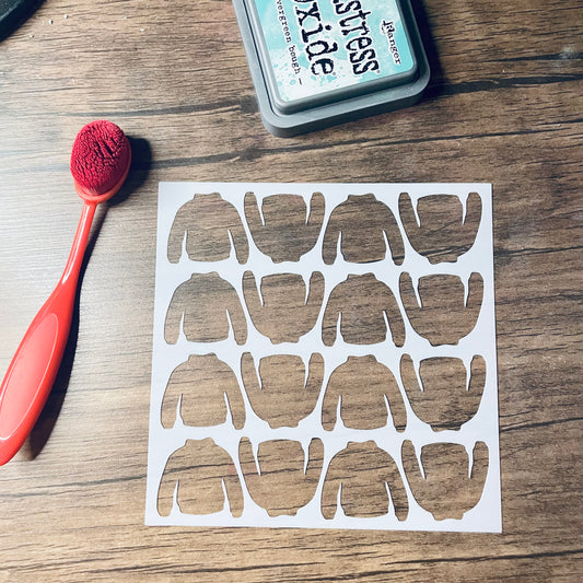 Ugly Sweater Pattern Stencil