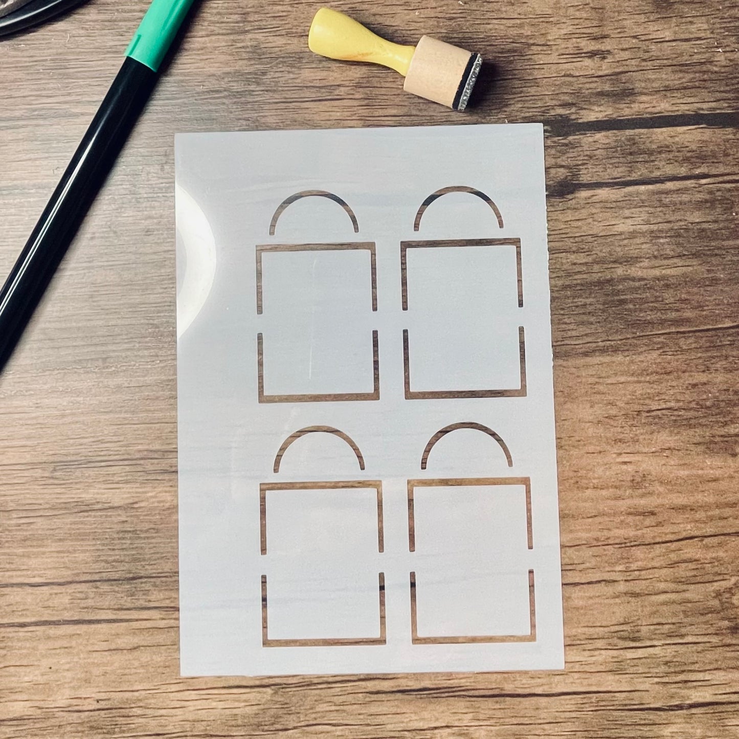 Journaling Basics Layout 3 A5 Stencil