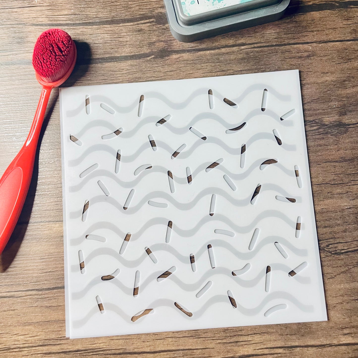 Christmas Cake Pattern Stencil (2 Pieces)