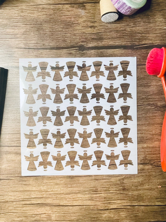 Alternating Angels Pattern Stencil