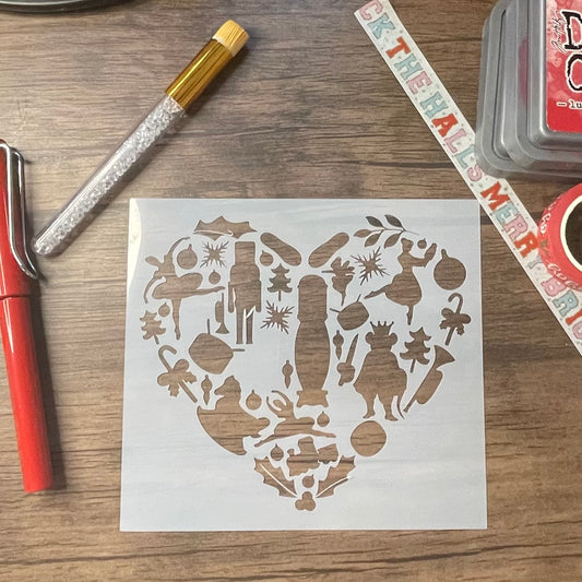 Nutcracker Love Stencil