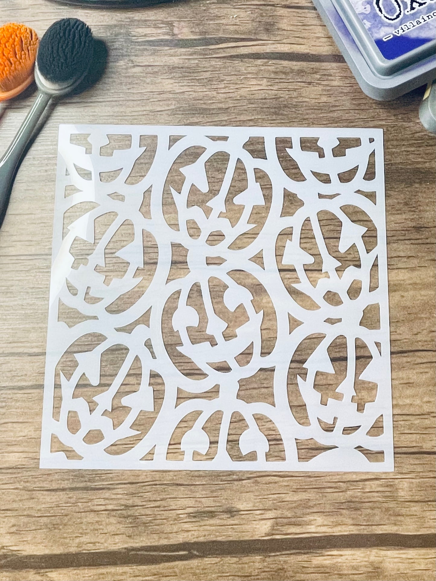 Carved Pumpkins Pattern Stencil