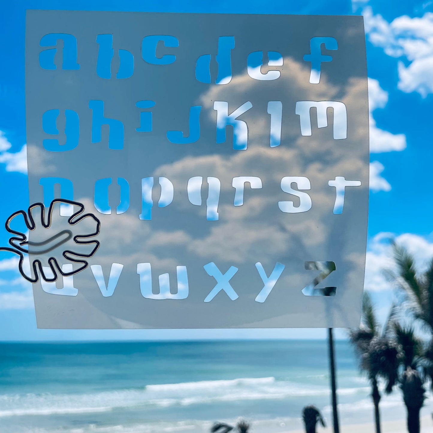 Ocean Alien Lower Case Font Stencil
