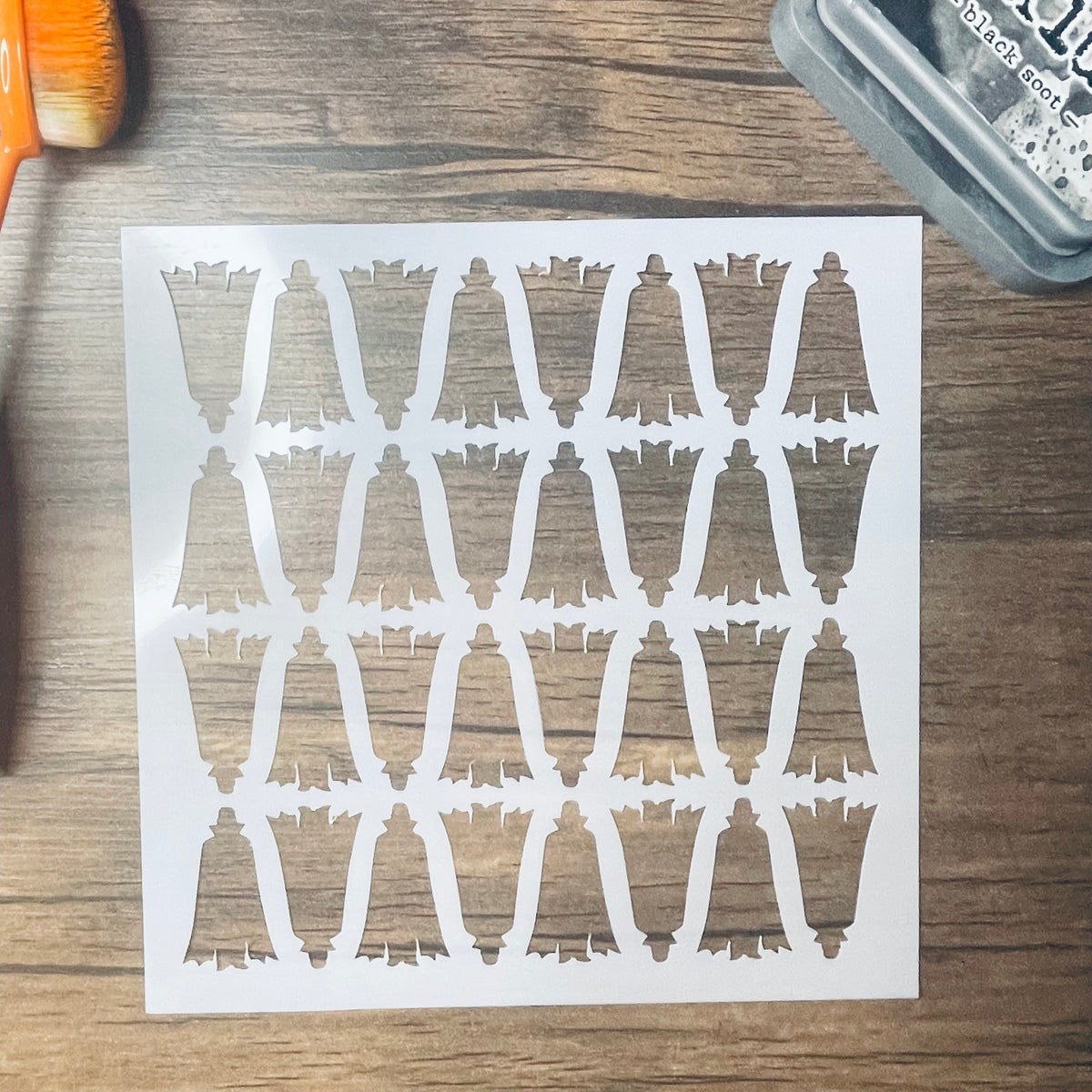 Alternating Vampire Pattern Stencil