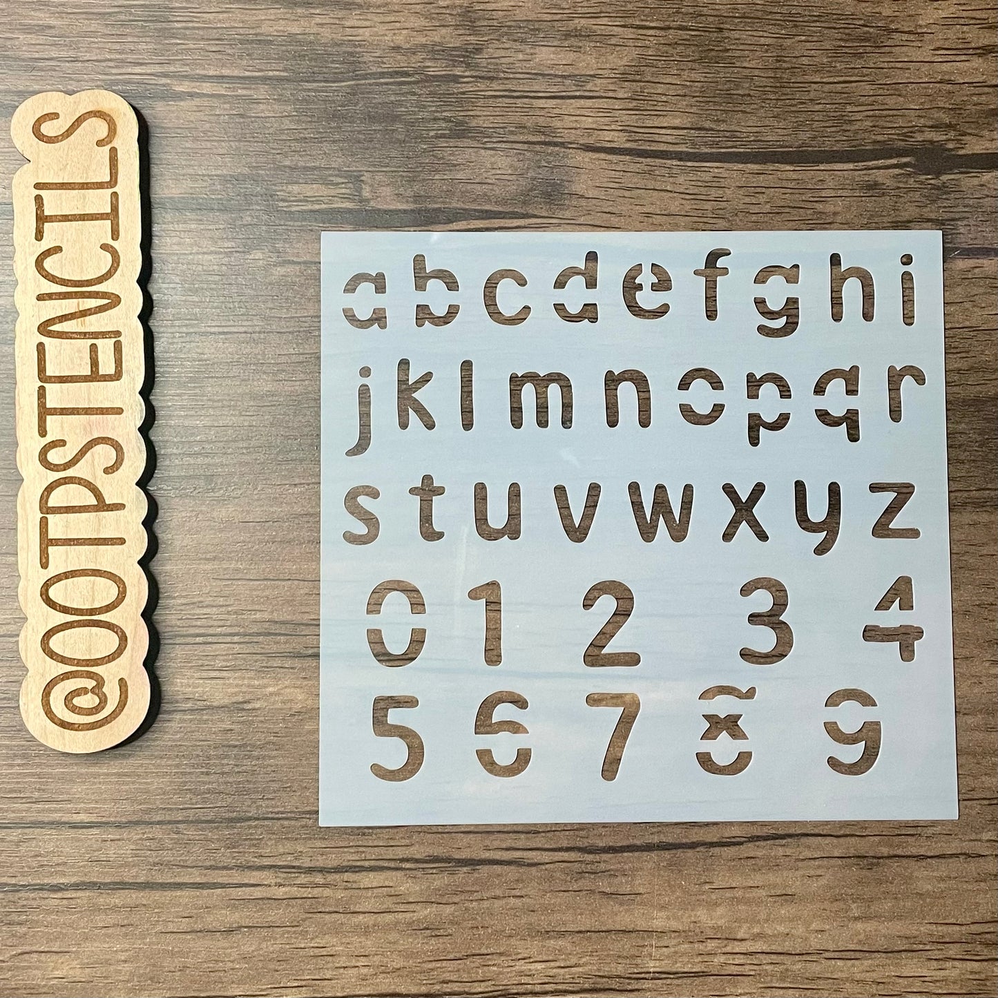 Silly Bear Lower Case Font Stencil Planner/Bullet Journal/Art Journal/Inking Stencil/ bujo planner craft stencil inking card making
