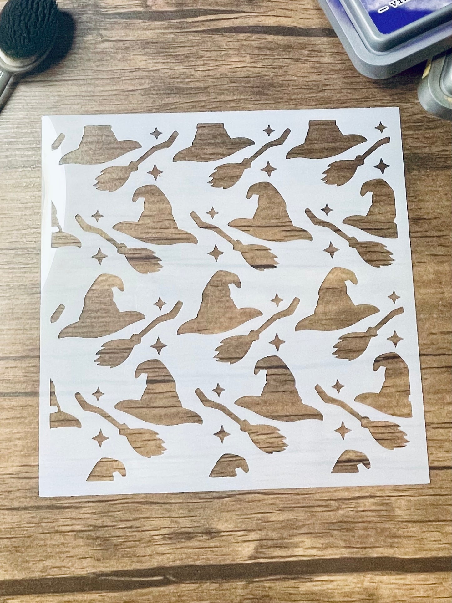 Witch's Ride Pattern Stencil
