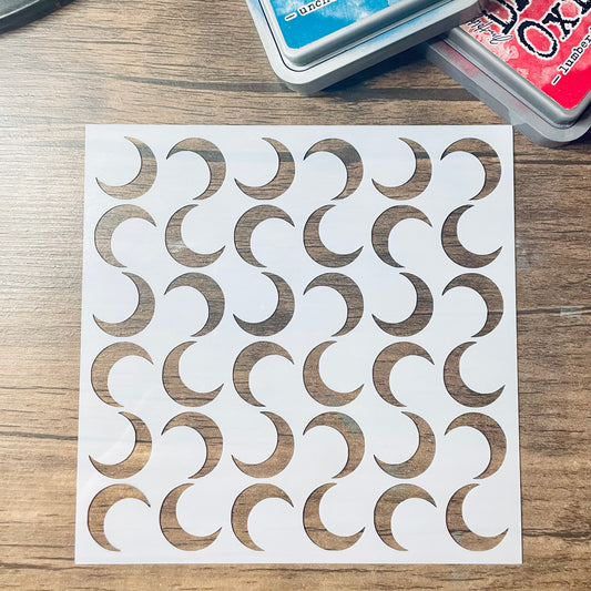 Crescent Moon Pattern Stencil