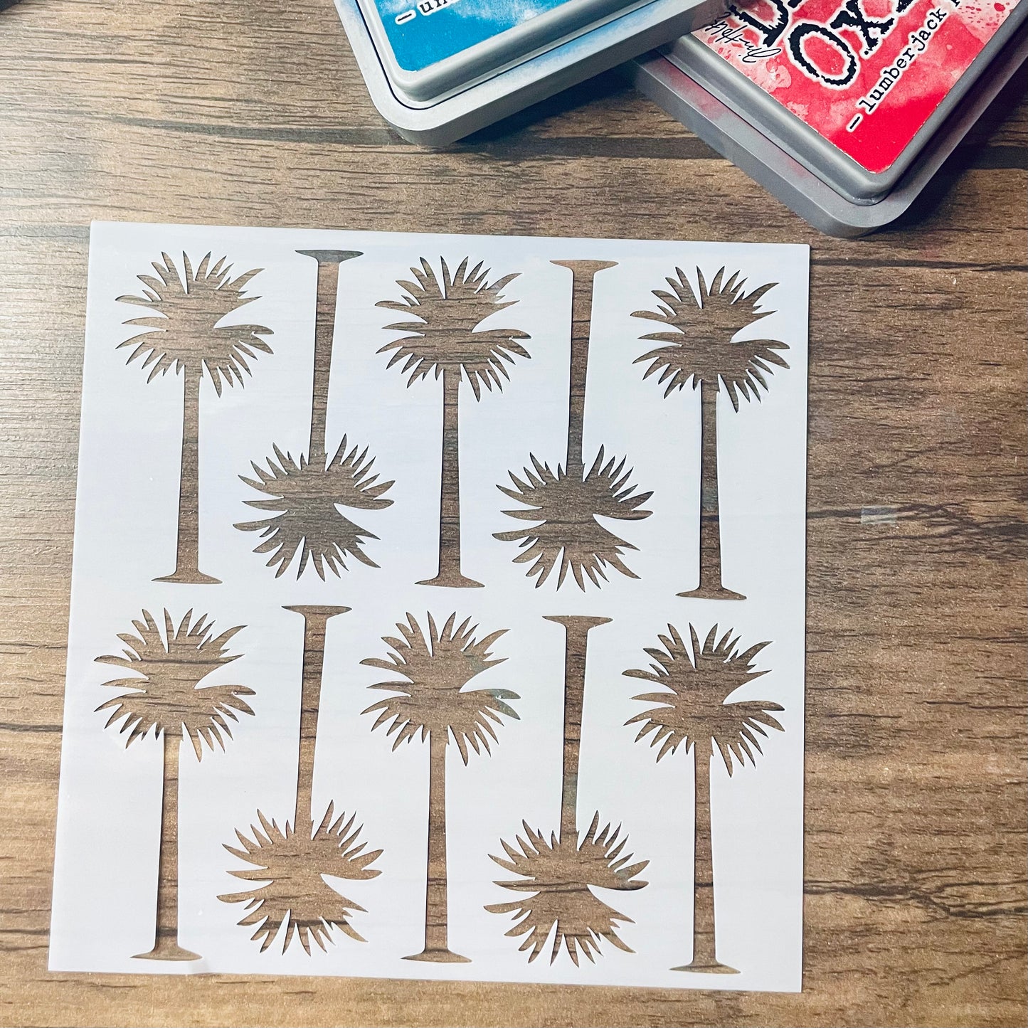 Alternating Palmetto Pattern Stencil