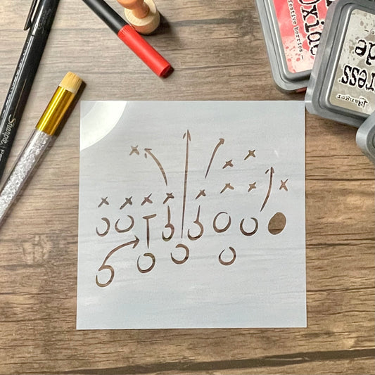 Football Plays Stencil