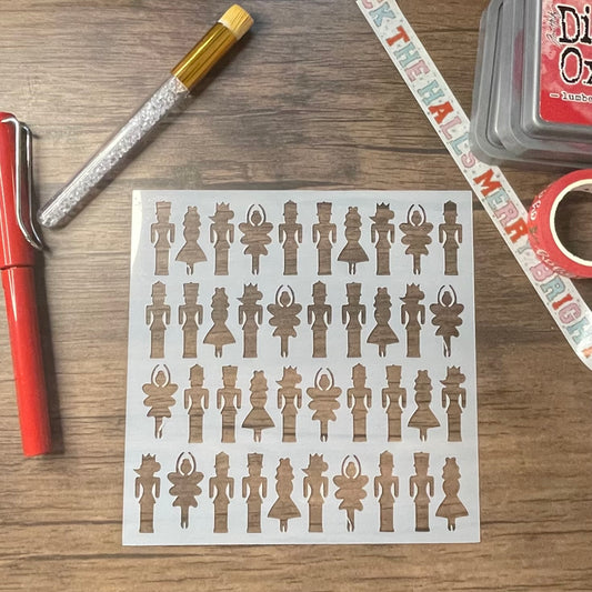 Nutcracker Character Pattern Stencil