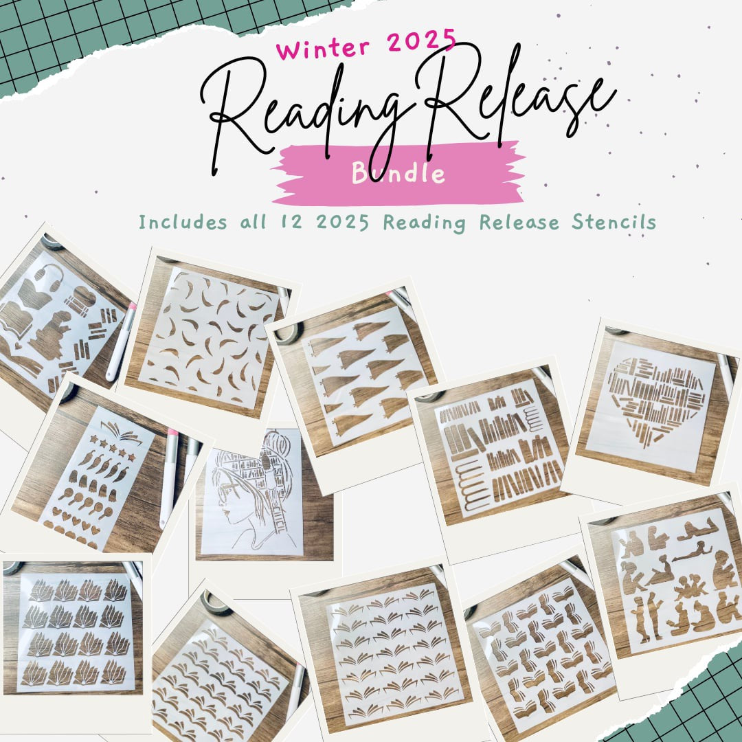 Bookish Stencils Bundle-Winter 2025 Release