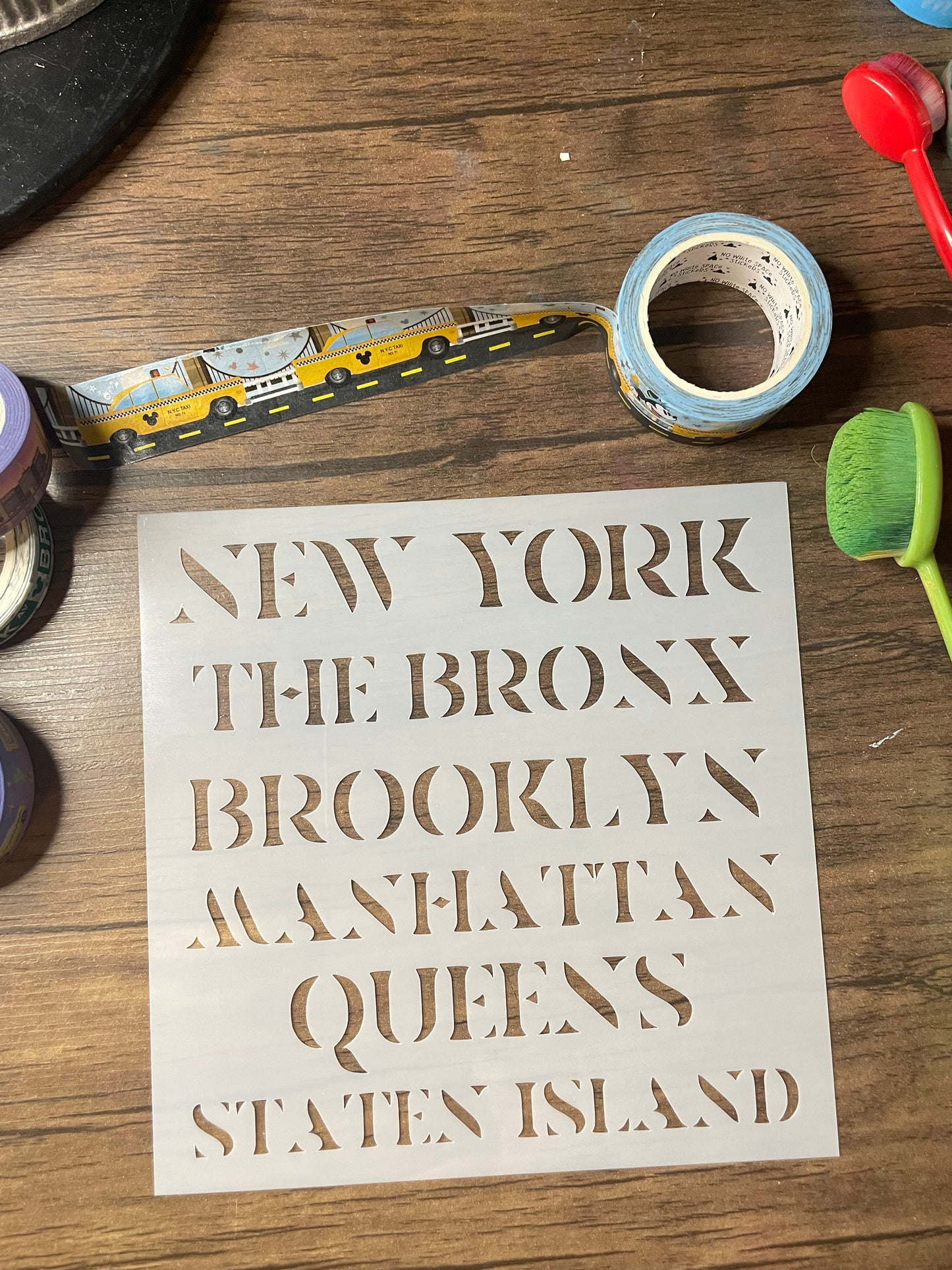 Large Boroughs Pattern Stencil