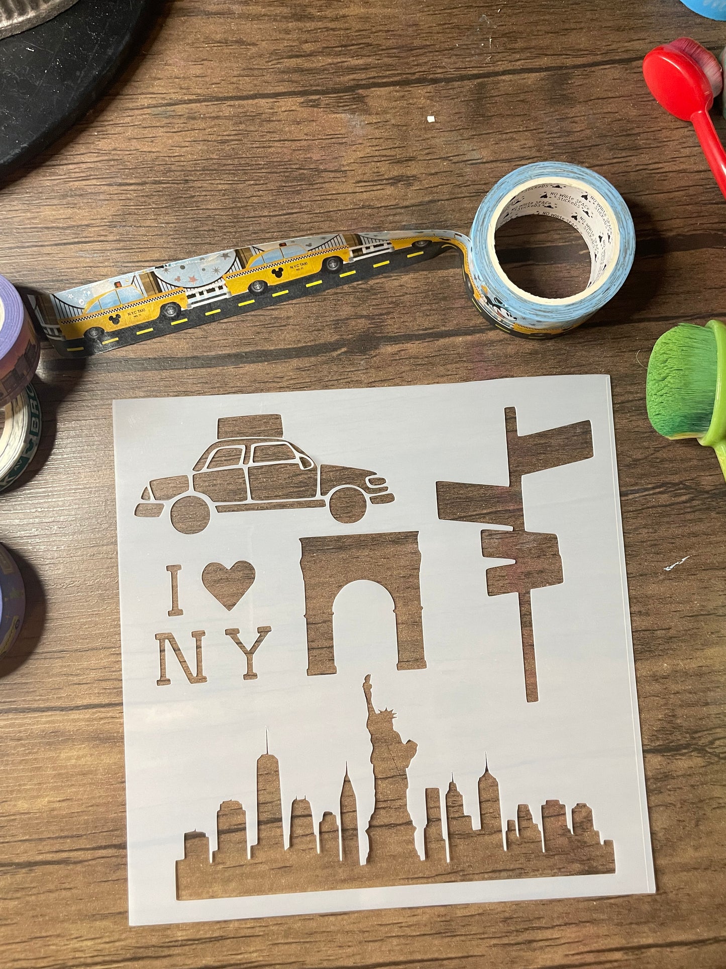 New York City Icons 3 Stencil