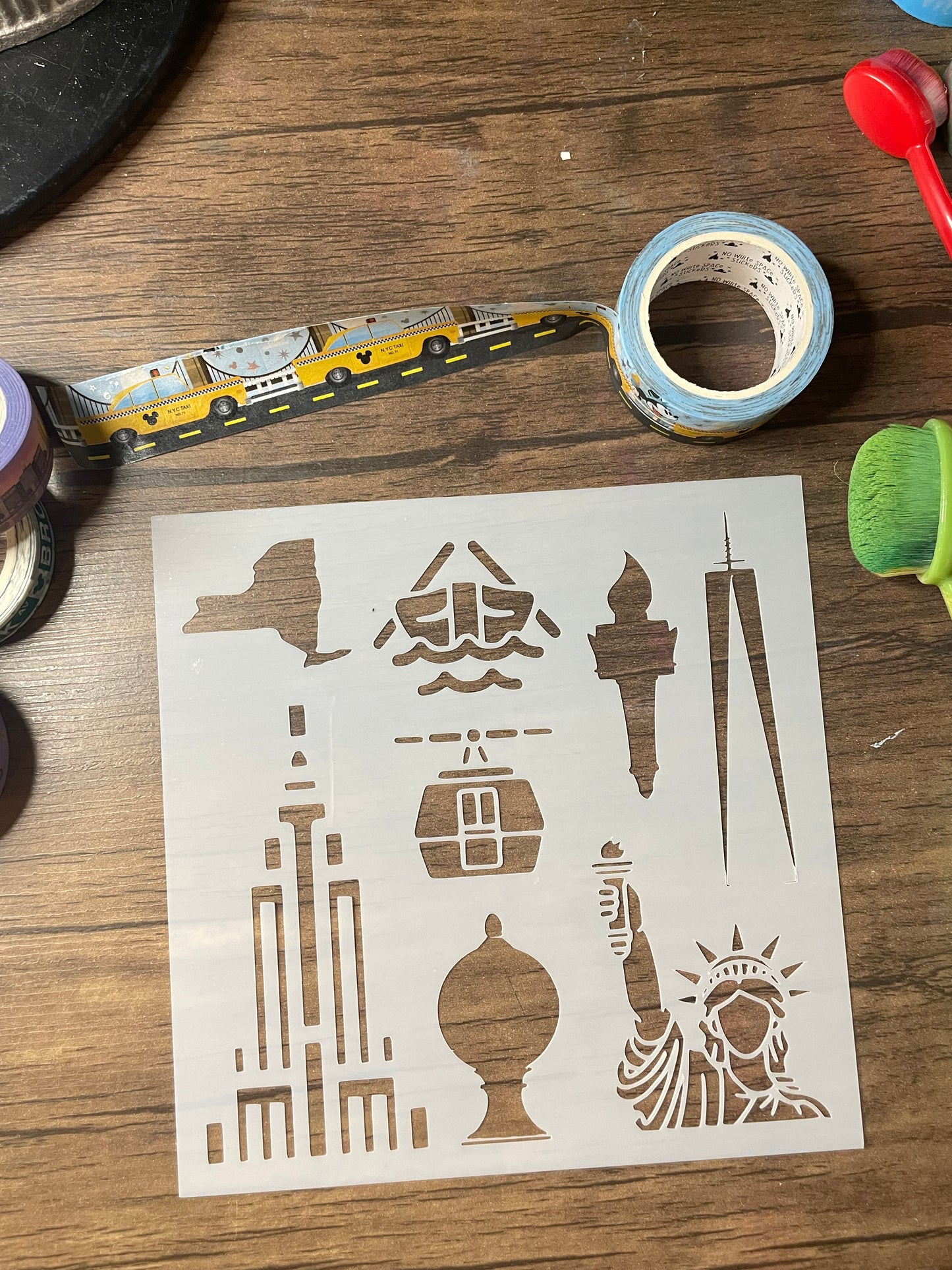 New York City Icons 5 Stencil