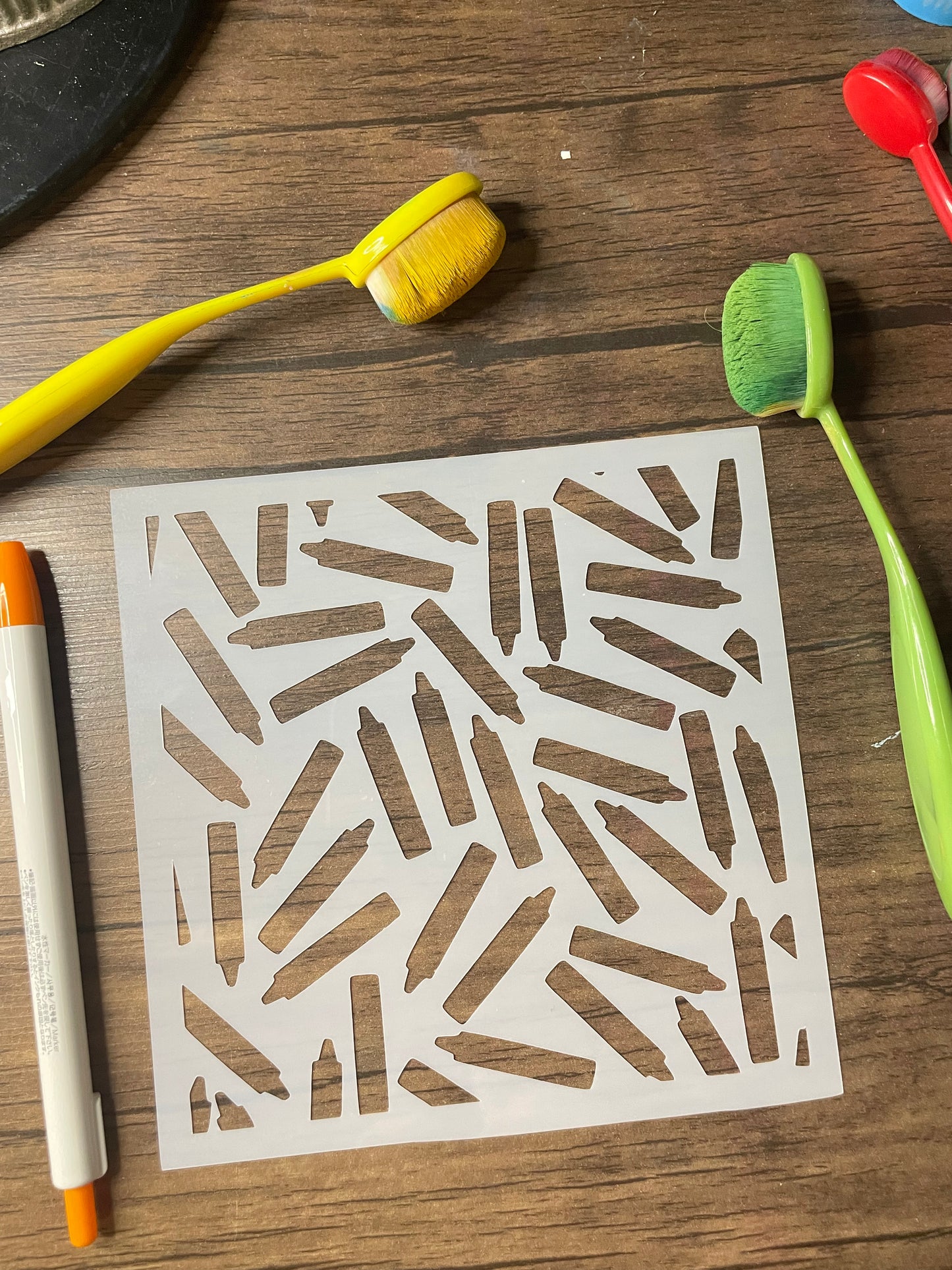 Large Crayon Stencil