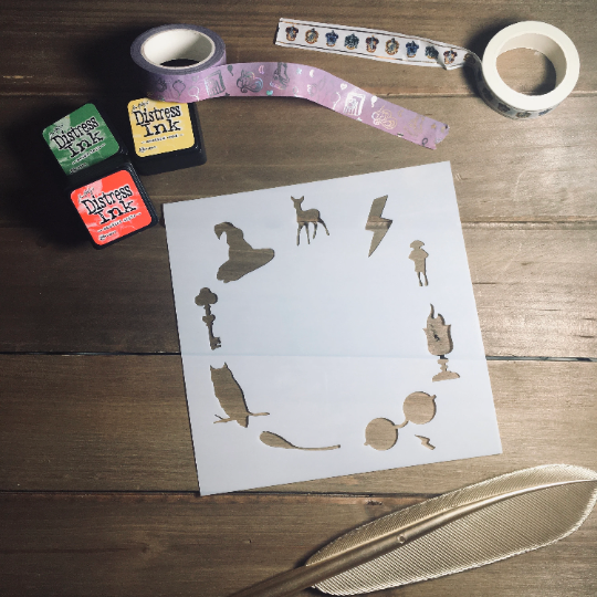 Magic Framed Stencil /Inking cover  Planner/Bullet Journal/Art Journal/Inking Stencil