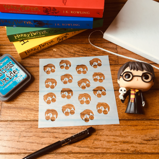 Boy Wizard Cover Stencil-Planner Stencil, Art Journal Stencil, Cookie Stencil
