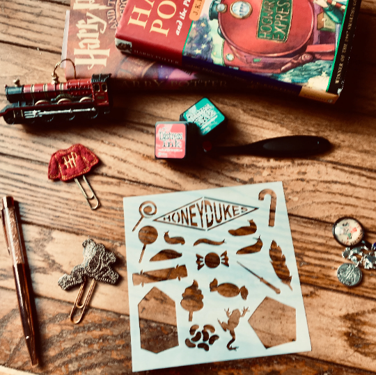 Wizard Candy Stencil  Planner/Bullet Journal/Art Journal/Inking Stencil/holiday DIY Christmas Cards Christams Tags