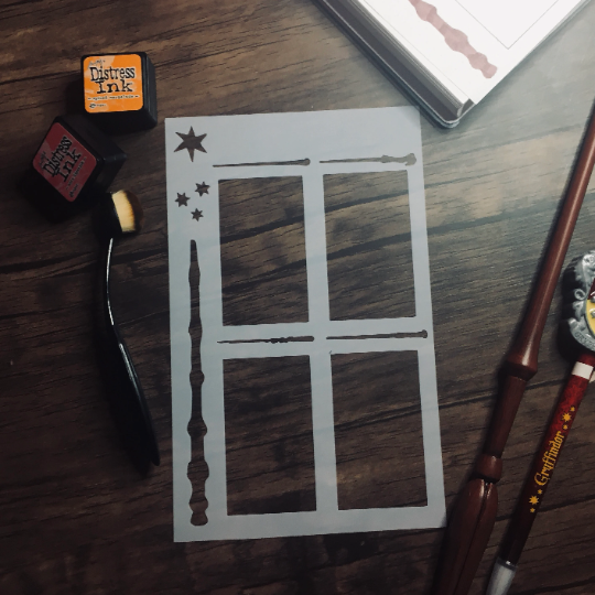 Wand Layout Stencil /Inking cover  Planner/Bullet Journal/Art Journal/Inking Stencil
