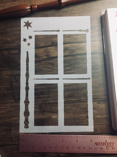 Wand Layout Stencil /Inking cover  Planner/Bullet Journal/Art Journal/Inking Stencil