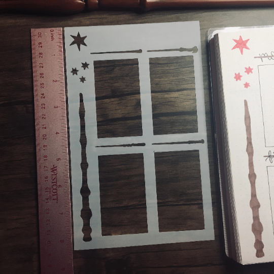 Wand Layout Stencil /Inking cover  Planner/Bullet Journal/Art Journal/Inking Stencil
