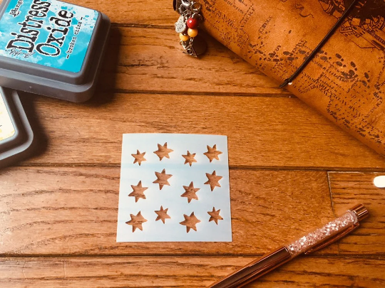 Mini Stars Cover Stencil