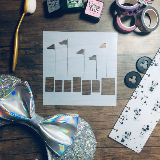 The Land Sign Stencil /Inking cover  Planner/Bullet Journal/Art Journal/Inking Stencil
