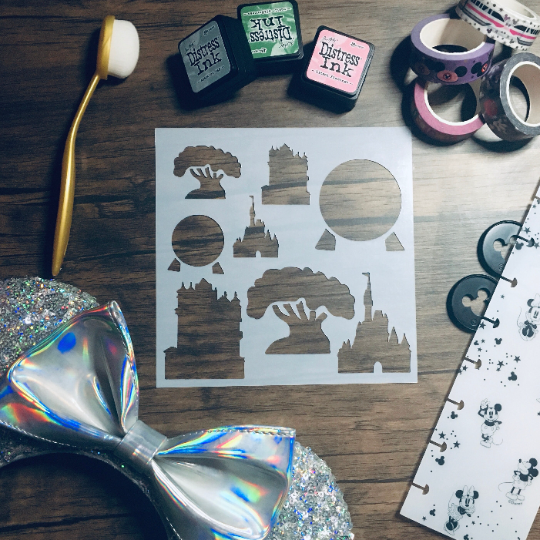 Magical World Icons Stencil /Inking cover  Planner/Bullet Journal/Art Journal/Inking Stencil