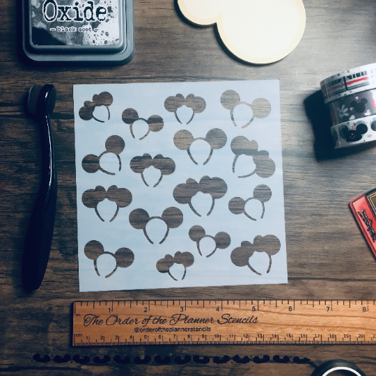 Ears Pattern Stencil /Inking cover  Planner/Bullet Journal/Art Journal/Inking Stencil