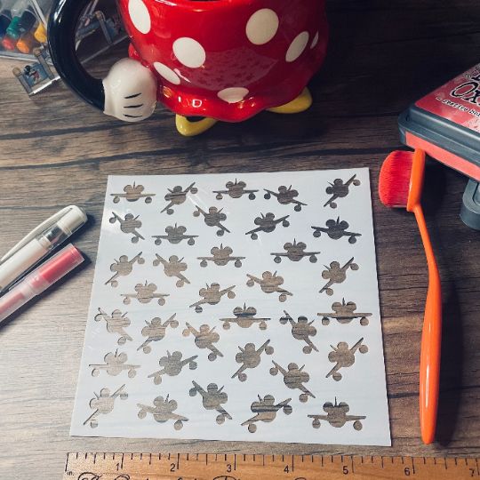 Magical Planes Pattern Stencil Planner/Bullet Journal/Art Journal/Inking Stencil/ bujo planner craft stencil inking card making